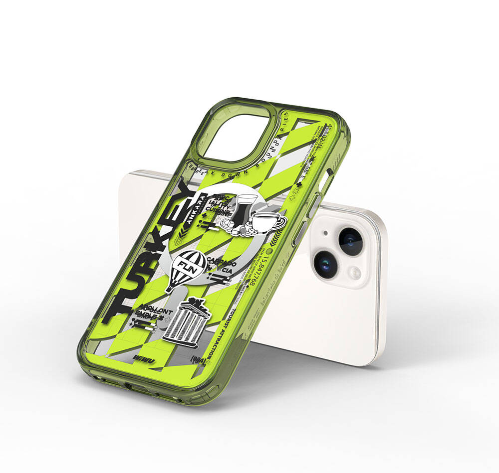 iPhone 15 Kılıf M-safe Şarj Özellikli Desenli Wiwu Turkey A Serisi Kılıf