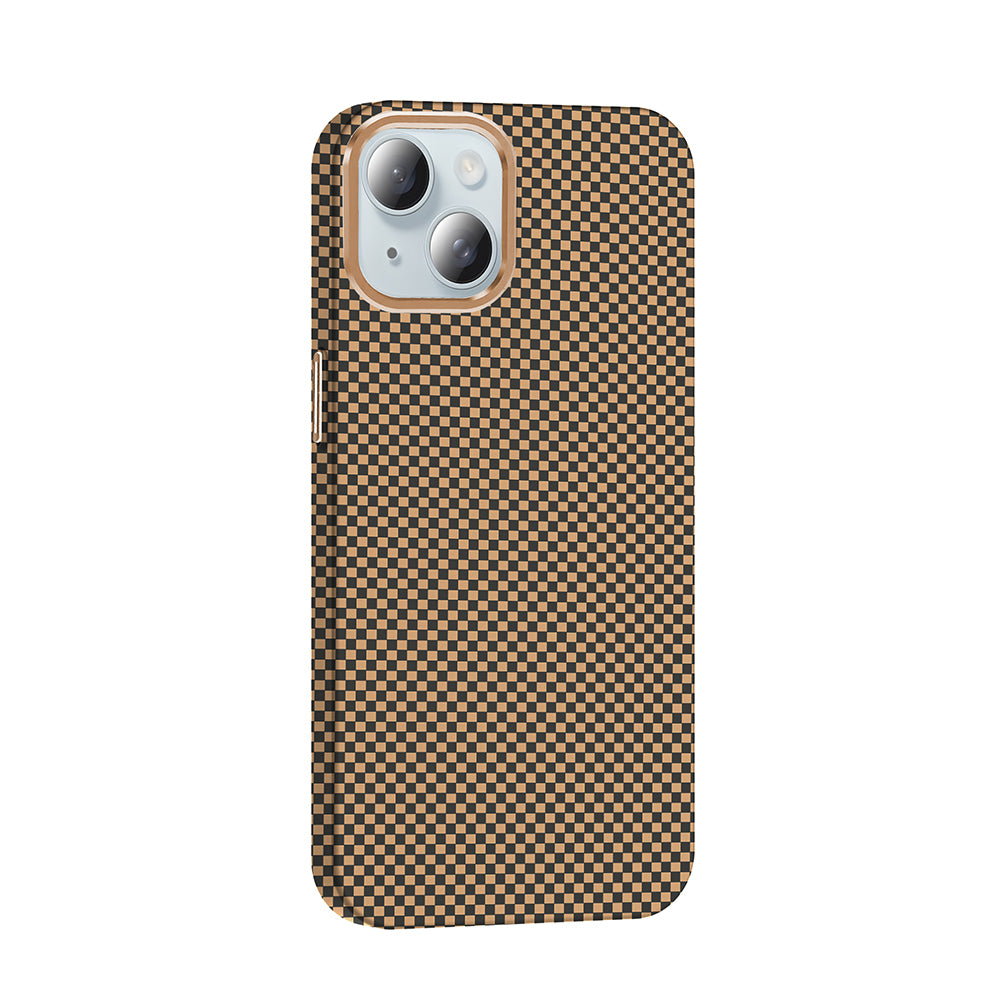 iPhone 15 Kılıf M-safe Şarj Özellikli Karbon Fiber Görünümlü Zore Gros Kılıf