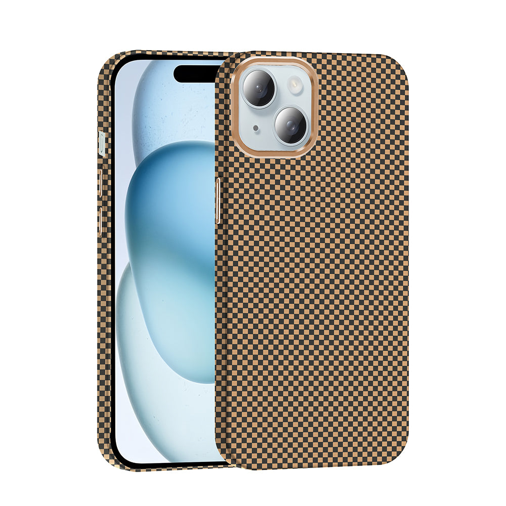 iPhone 15 Kılıf M-safe Şarj Özellikli Karbon Fiber Görünümlü Zore Gros Kılıf