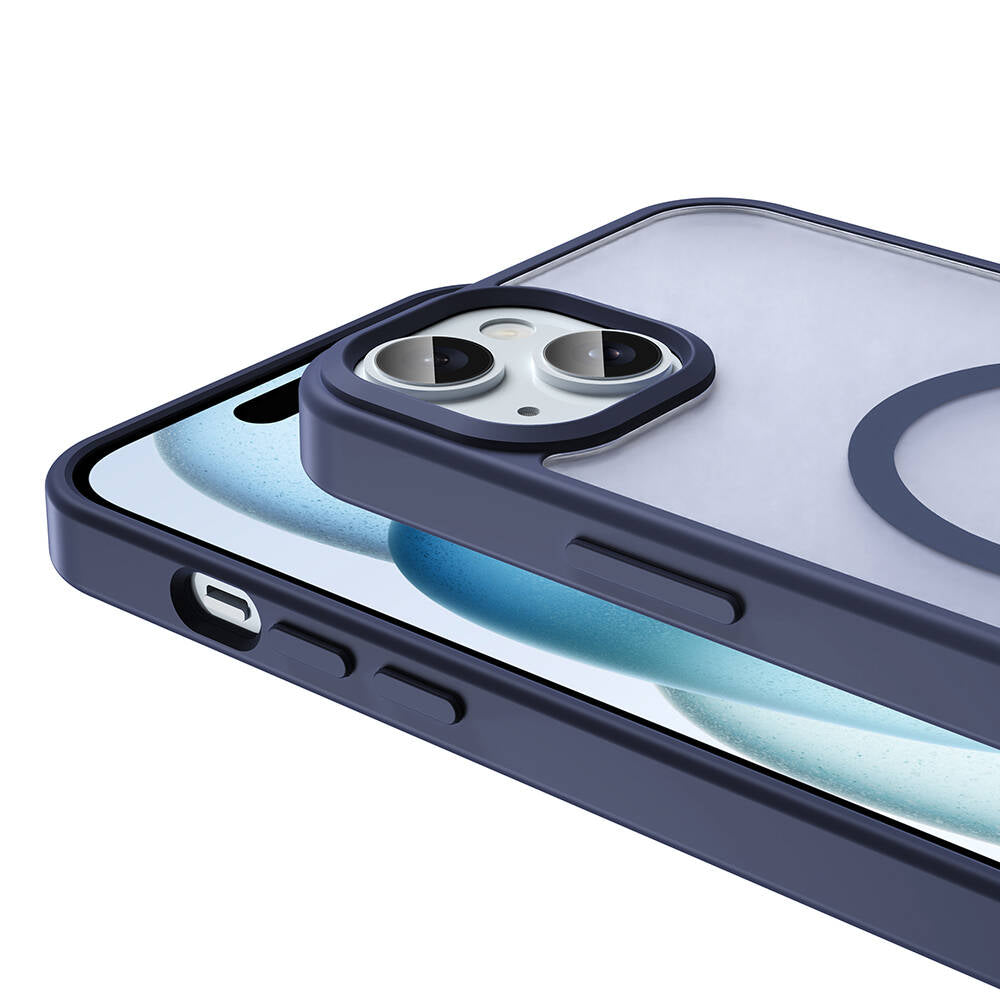 iPhone 15 Kılıf M-safe Şarj Özellikli Mat Arka Yüzey Zore Sio Kılıf