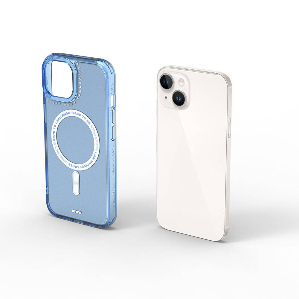 iPhone 15 Kılıf M-safe Şarj Özellikli Wiwu Basic Color J Serisi Kılıf