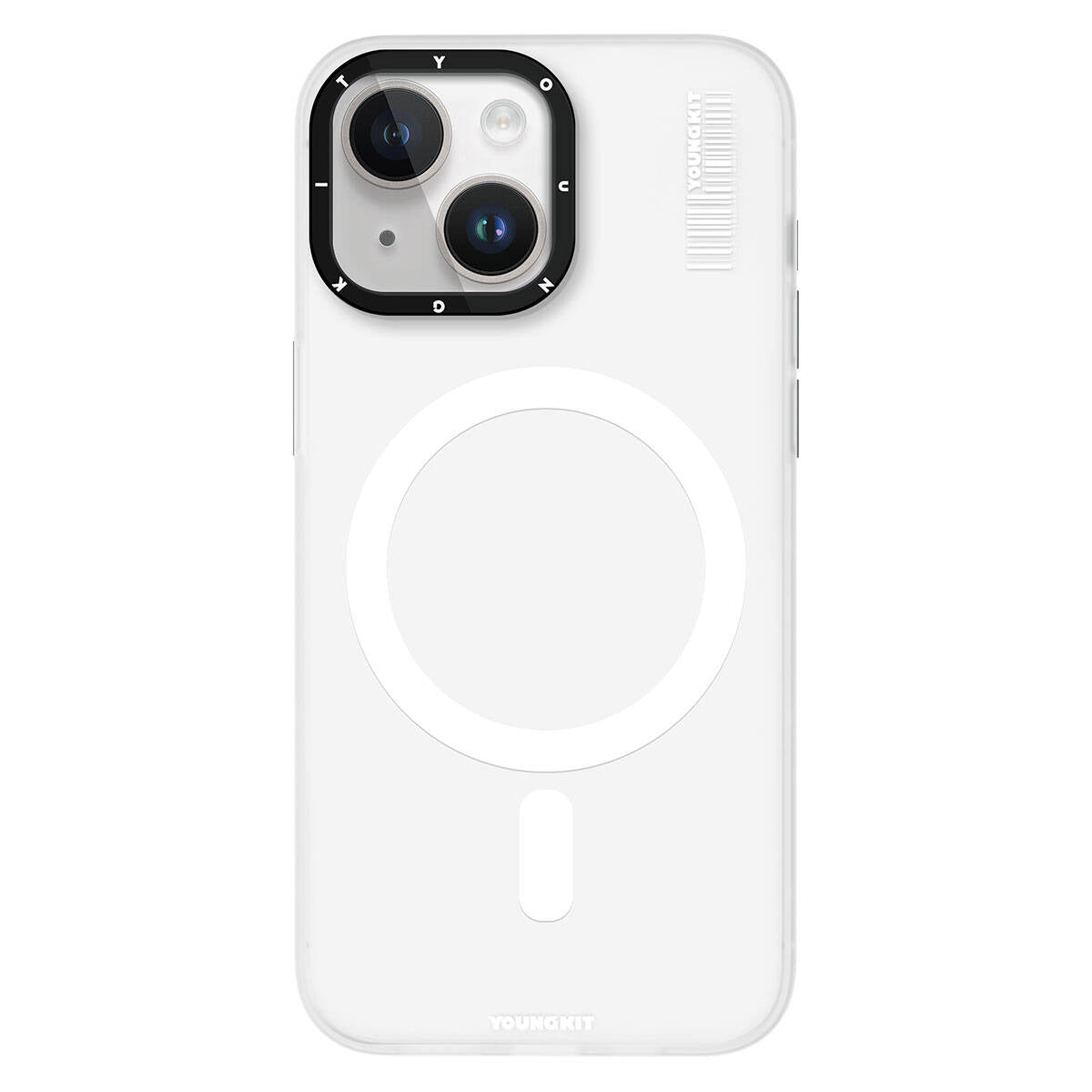 iPhone 15 Kılıf M-safe Şarj Özellikli Youngkit Hidden Sand Serisi Kılıf