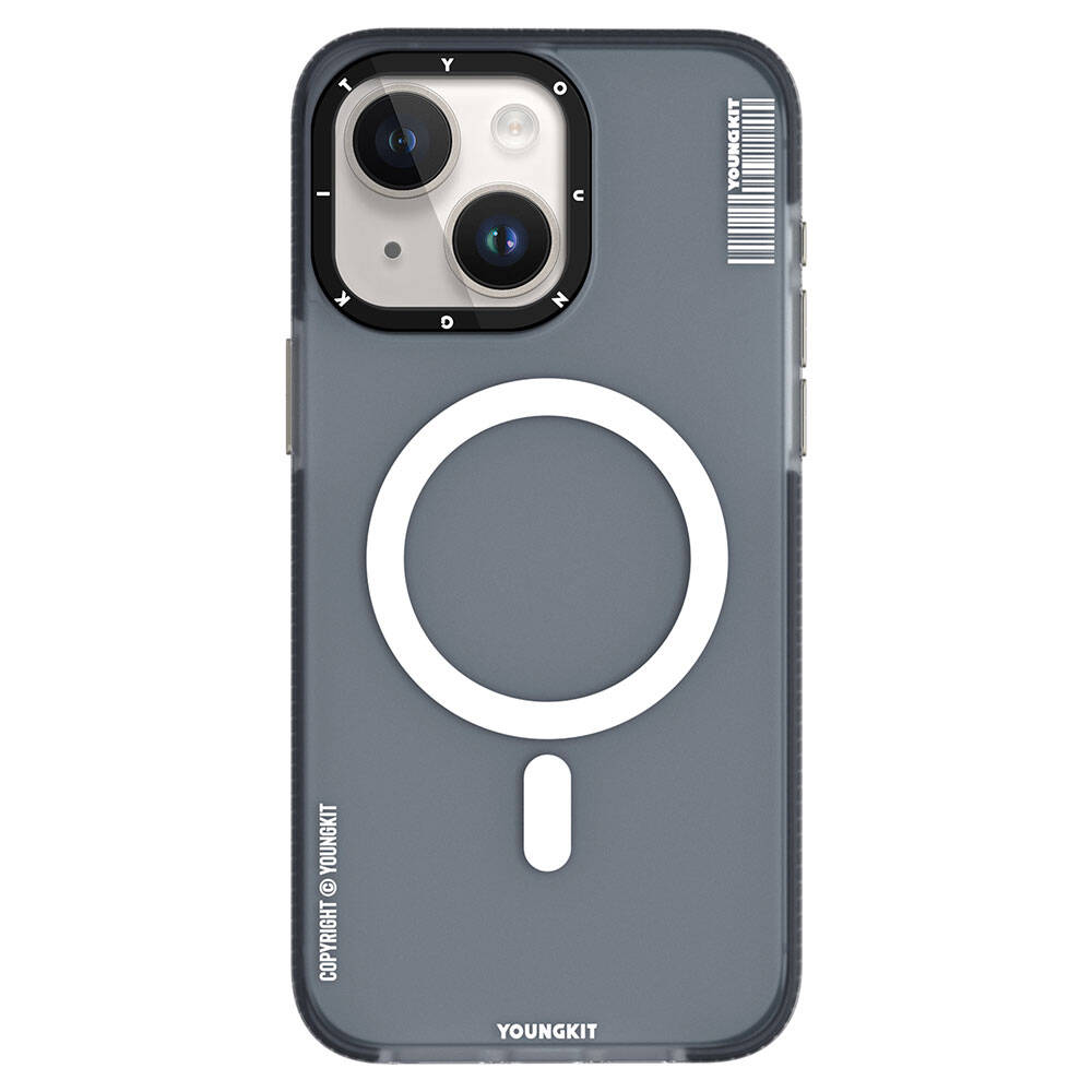 iPhone 15 Kılıf M-safe Şarj Özellikli Youngkit Jiansha Serisi Kılıf