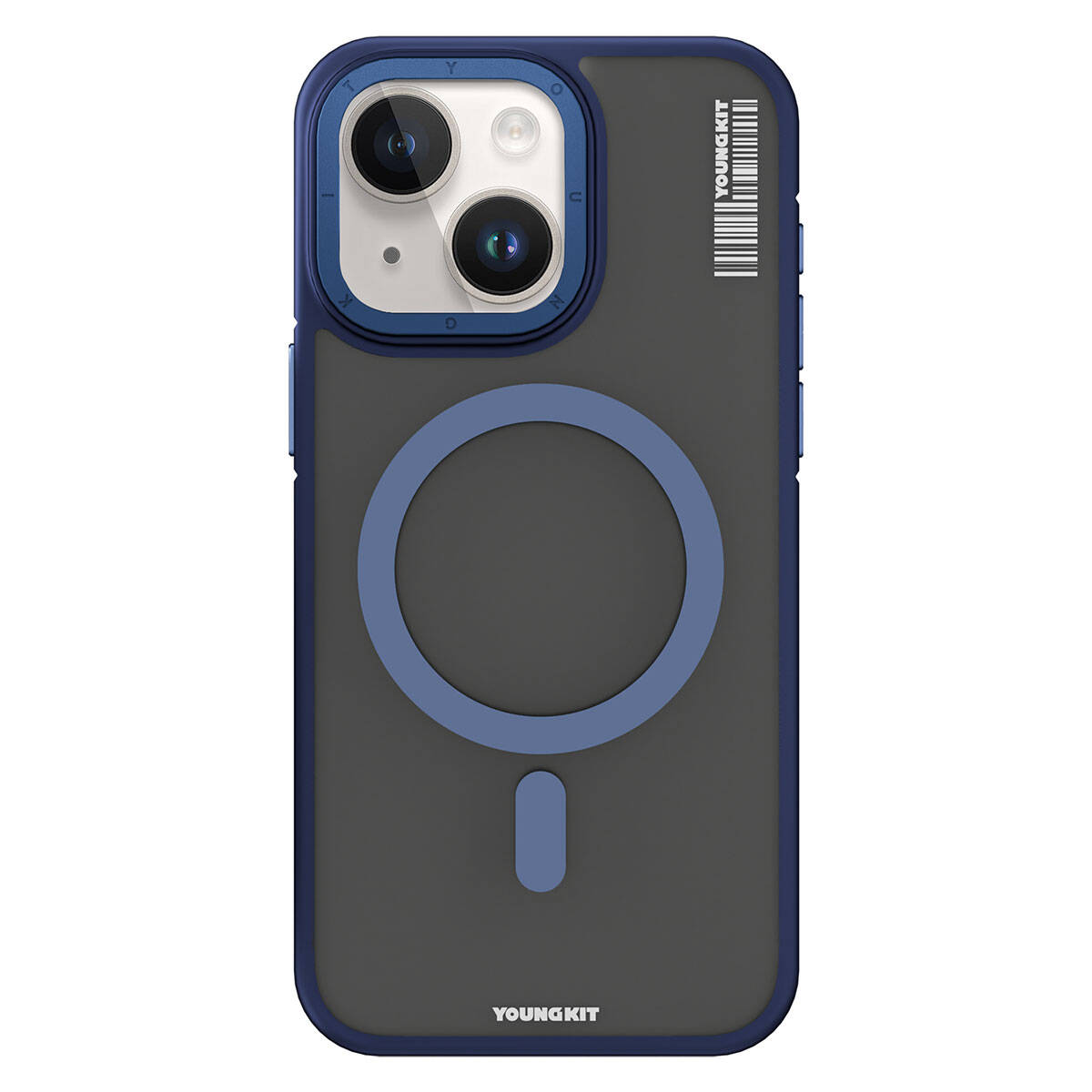 iPhone 15 Kılıf M-safe Şarj Özellikli Youngkit Rock Sand Serisi Kılıf