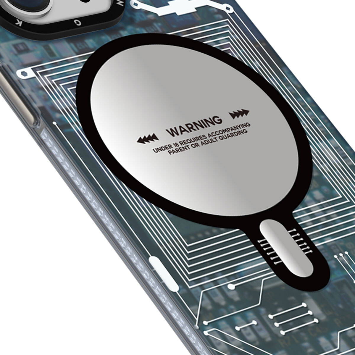 iPhone 15 Kılıf M-safe Şarj Özellikli YoungKit Technology Serisi Kılıf