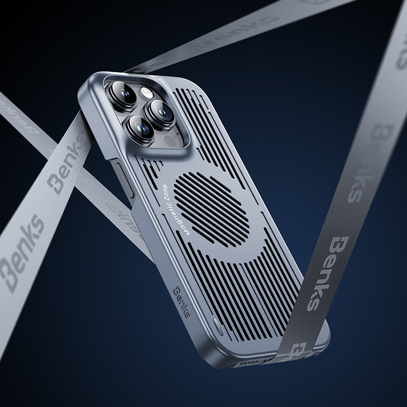iPhone 15 Kılıf M-safe Şarj ve Soğutucu Özellikli Benks Biliz Kılıf