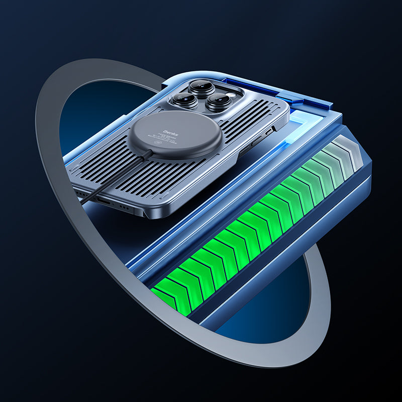 iPhone 15 Kılıf M-safe Şarj ve Soğutucu Özellikli Benks Biliz Kılıf