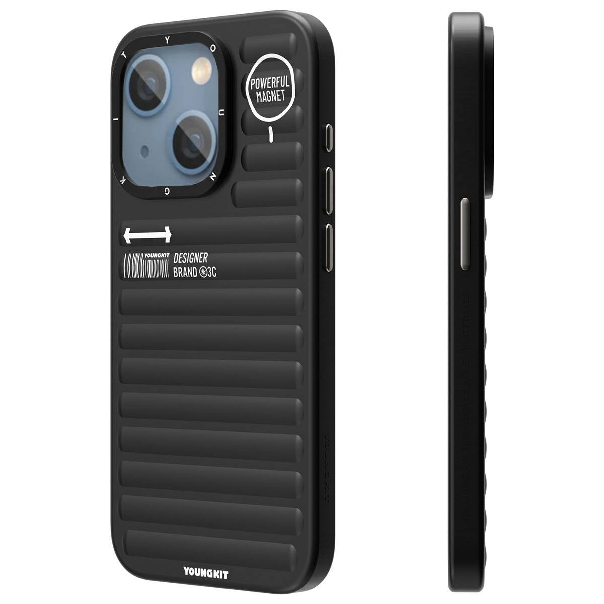 iPhone 15 Kılıf Mat Renkli Tasarım YoungKit Original Serisi Kılıf