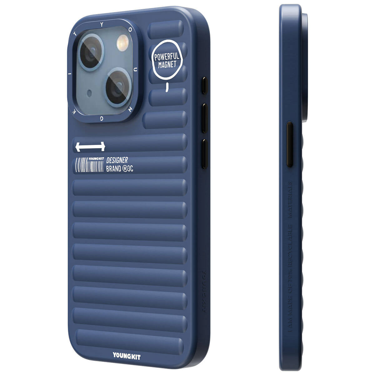 iPhone 15 Kılıf Mat Renkli Tasarım YoungKit Original Serisi Kılıf