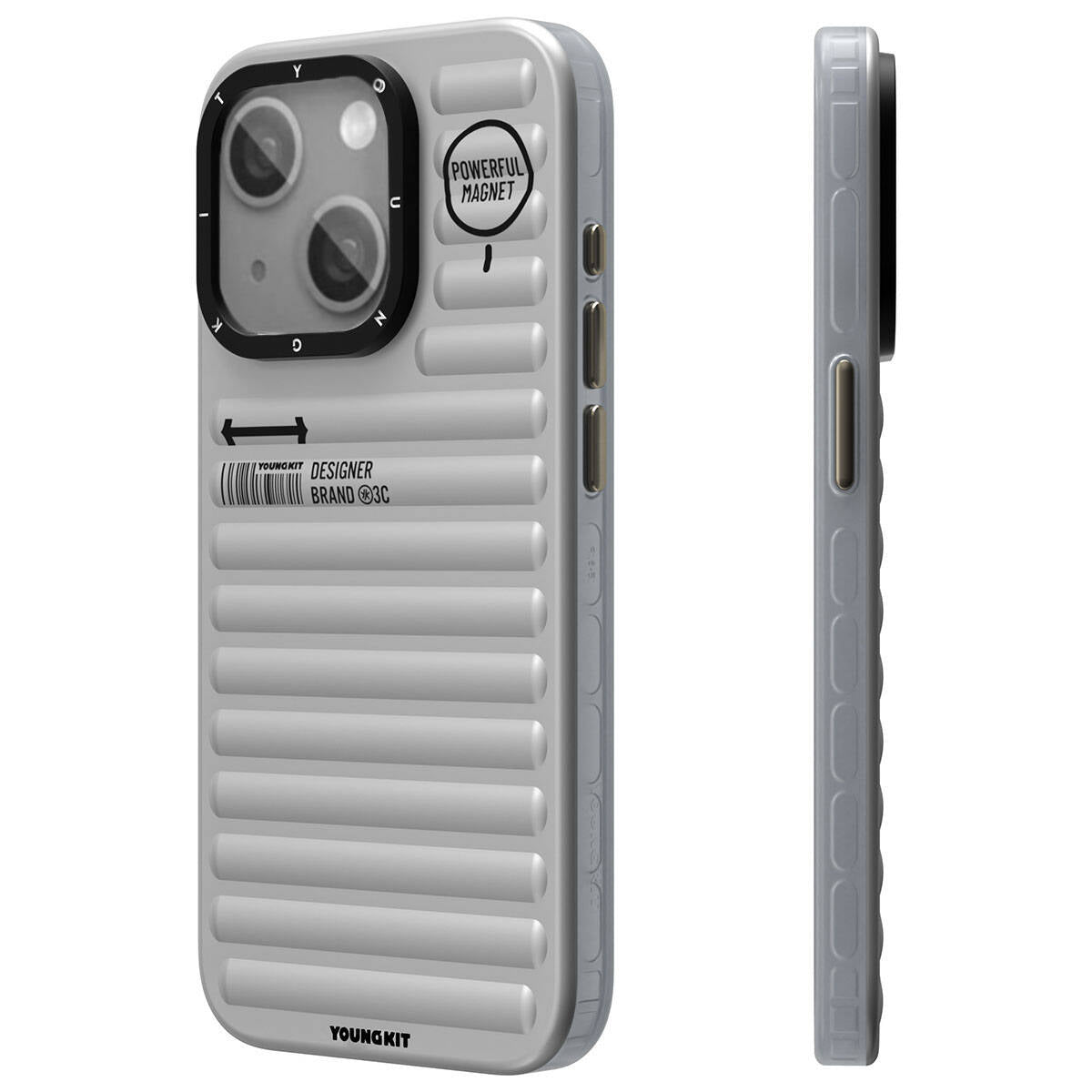 iPhone 15 Kılıf Mat Renkli Tasarım YoungKit Original Serisi Kılıf