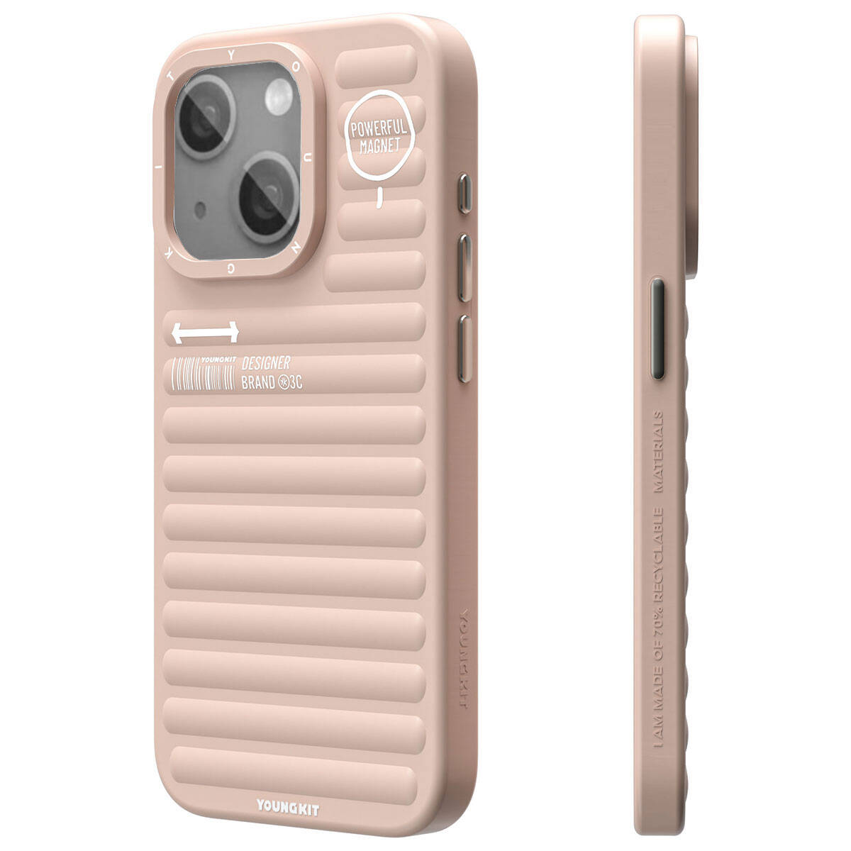 iPhone 15 Kılıf Mat Renkli Tasarım YoungKit Original Serisi Kılıf