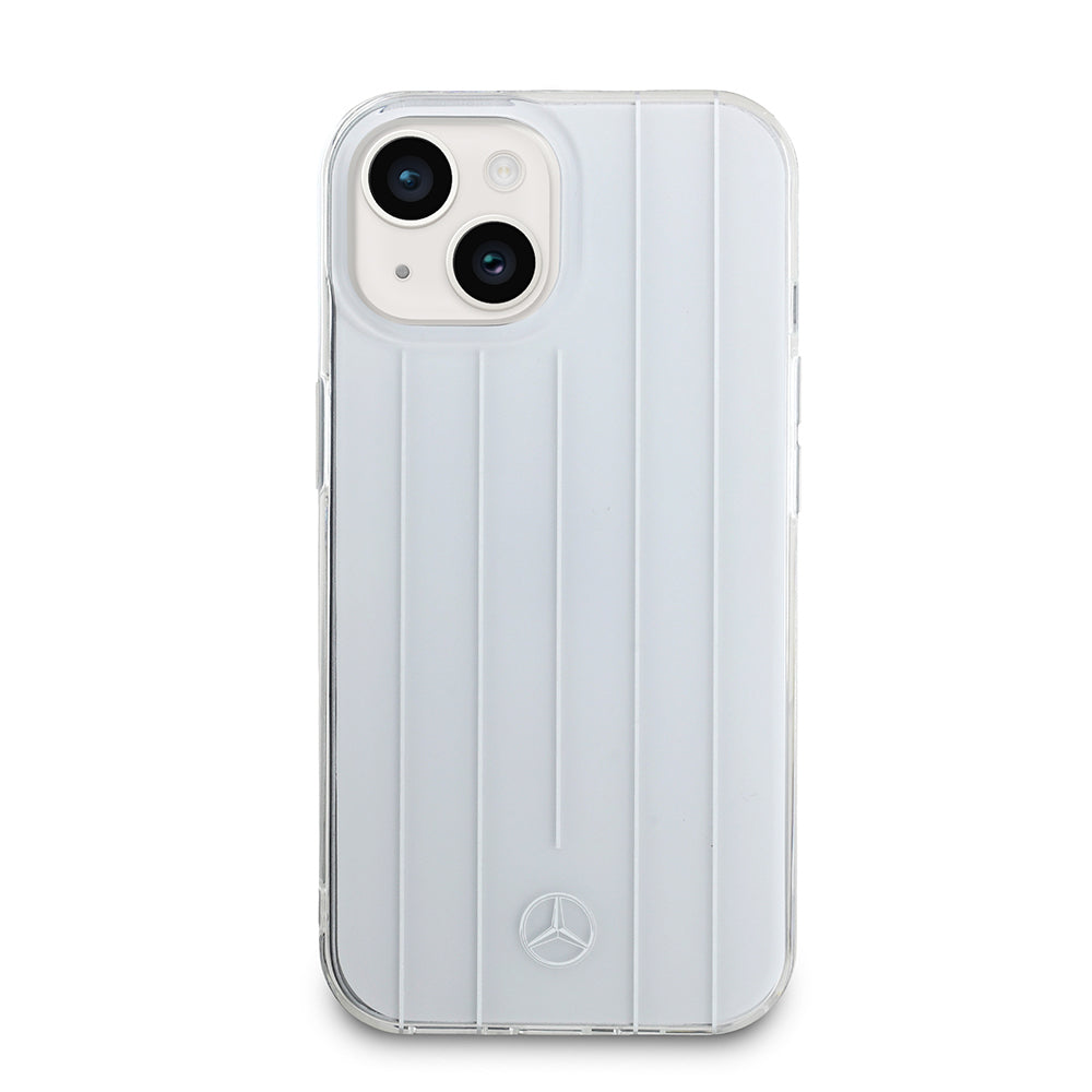 iPhone 15 Kılıf Mercedes Benz Orijinal Lisanslı New Urban 3 IML Baskılı Paralel Çizgi Desenli Kılıf
