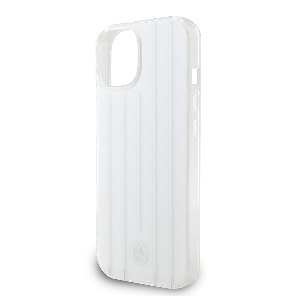 iPhone 15 Kılıf Mercedes Benz Orijinal Lisanslı New Urban 3 IML Baskılı Paralel Çizgi Desenli Kılıf