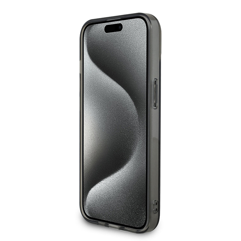 iPhone 15 Kılıf Mercedes Benz Orijinal Lisanslı New Urban 3 IML Baskılı Paralel Çizgi Desenli Kılıf