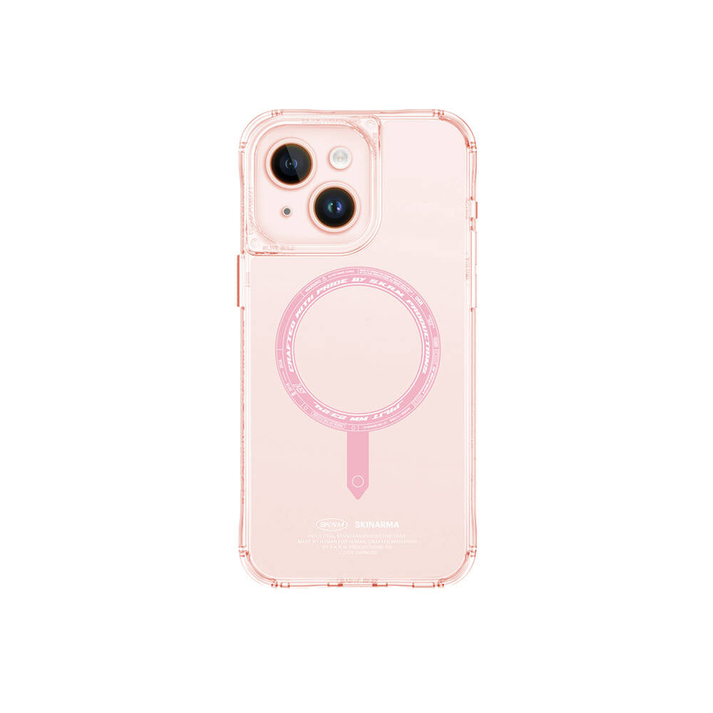 iPhone 15 Kılıf SkinArma Şeffaf Airbag Tasarımlı M-safe Şarj Özellikli Saido Kılıf