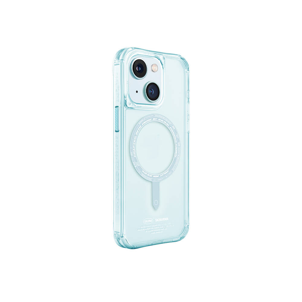 iPhone 15 Kılıf SkinArma Şeffaf Airbag Tasarımlı M-safe Şarj Özellikli Saido Kılıf