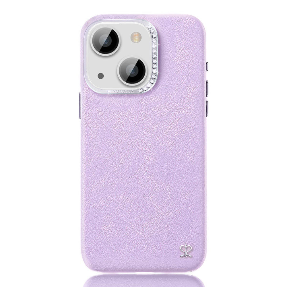 iPhone 15 Kılıf Suni Deri Tasarımlı Pynana Starry Serisi Kılıf