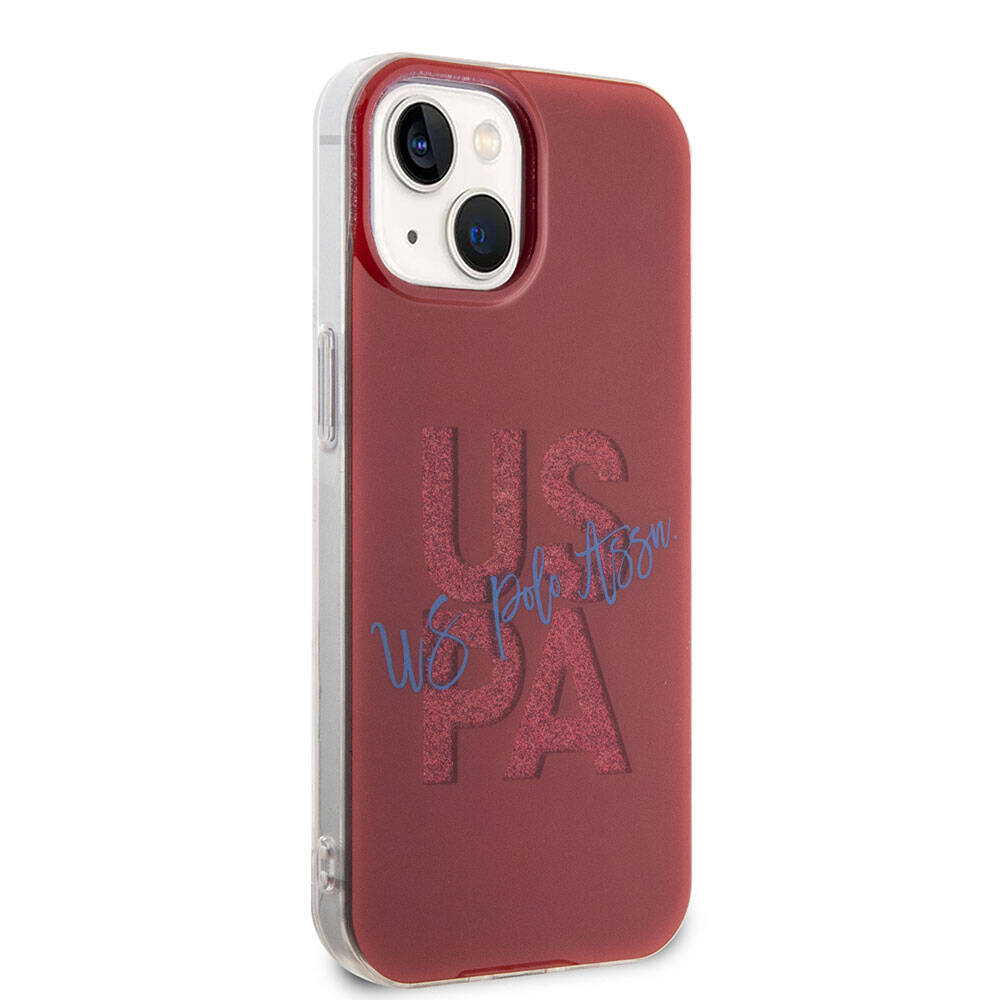 iPhone 15 Kılıf U.S. Polo Assn. Orijinal Lisanslı Simli Parlak Alfabe Tasarım Kılıf