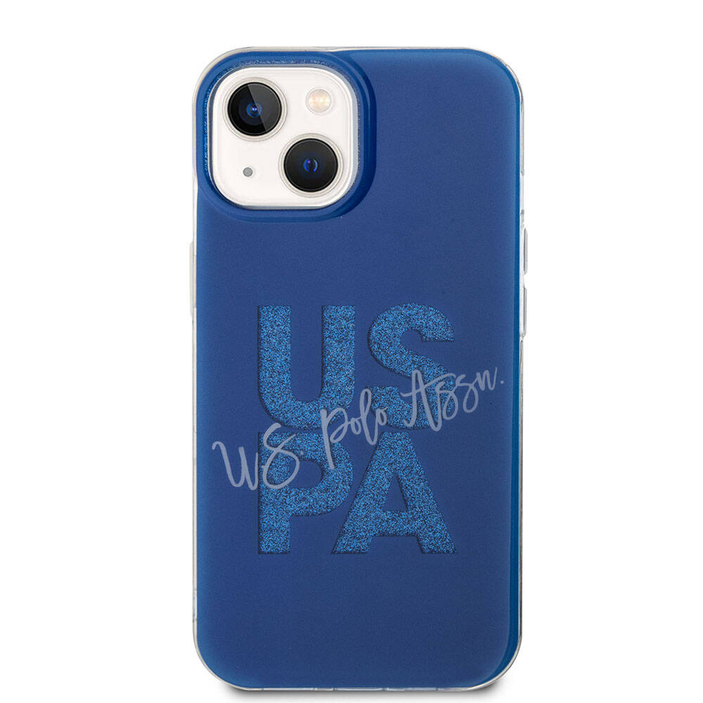 iPhone 15 Kılıf U.S. Polo Assn. Orijinal Lisanslı Simli Parlak Alfabe Tasarım Kılıf