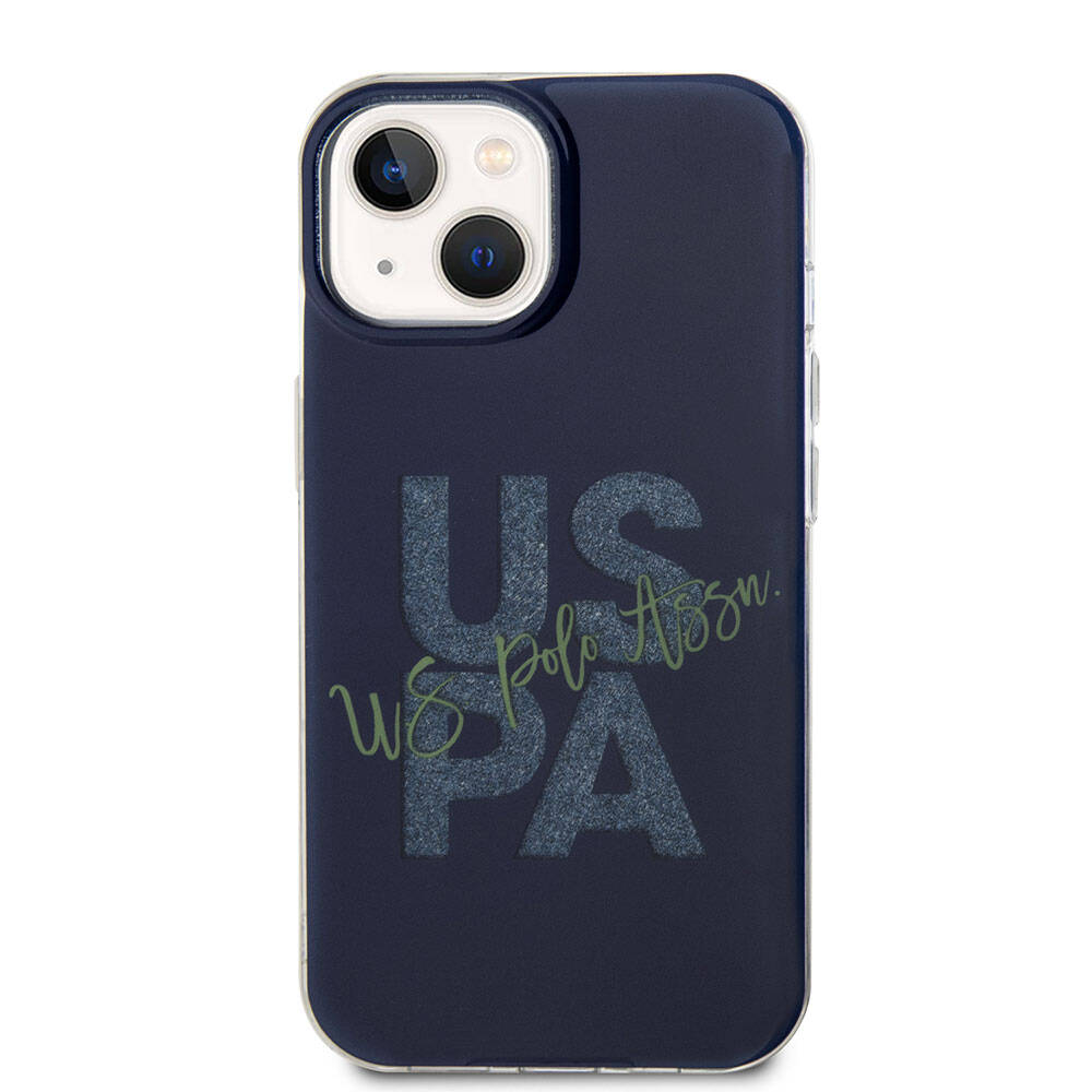 iPhone 15 Kılıf U.S. Polo Assn. orijinal Lisanslı Simli Parlak Alfabe Tasarım Kılıf