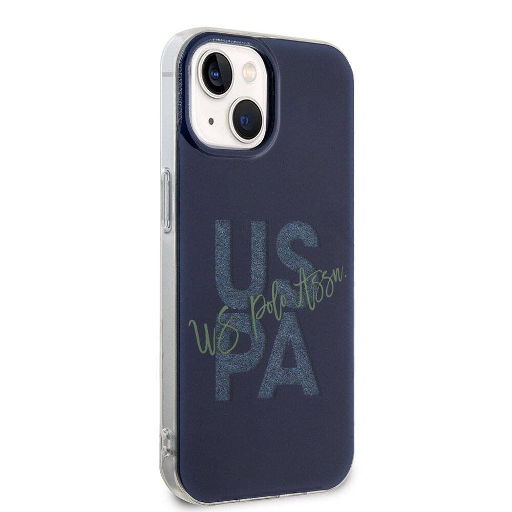 iPhone 15 Kılıf U.S. Polo Assn. orijinal Lisanslı Simli Parlak Alfabe Tasarım Kılıf