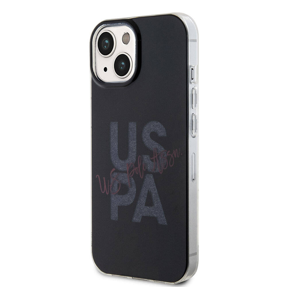 iPhone 15 Kılıf U.S. Polo Assn. orijinal Lisanslı Simli Parlak Alfabe Tasarım Kılıf