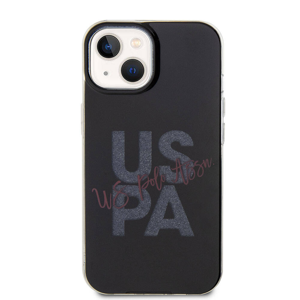 iPhone 15 Kılıf U.S. Polo Assn. orijinal Lisanslı Simli Parlak Alfabe Tasarım Kılıf