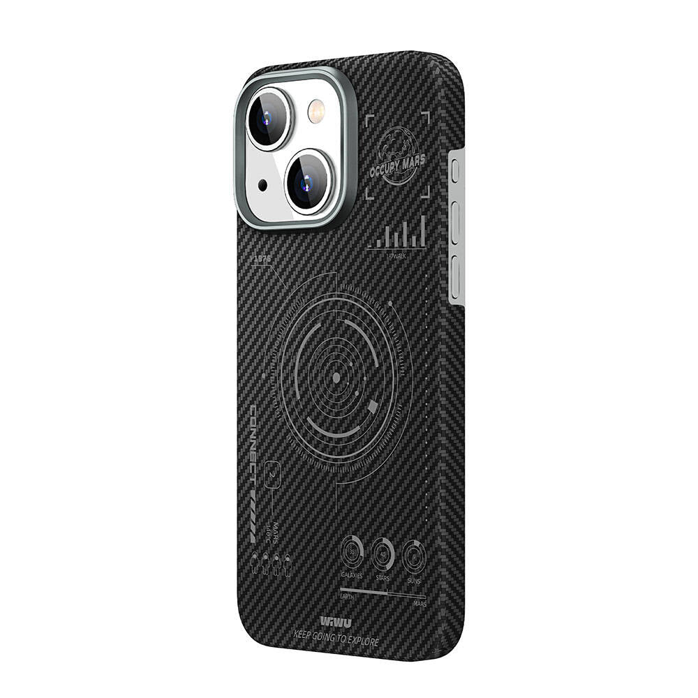 iPhone 15 Kılıf Wiwu HHX-016 Karbon Fiber 600D Mars Kılıf