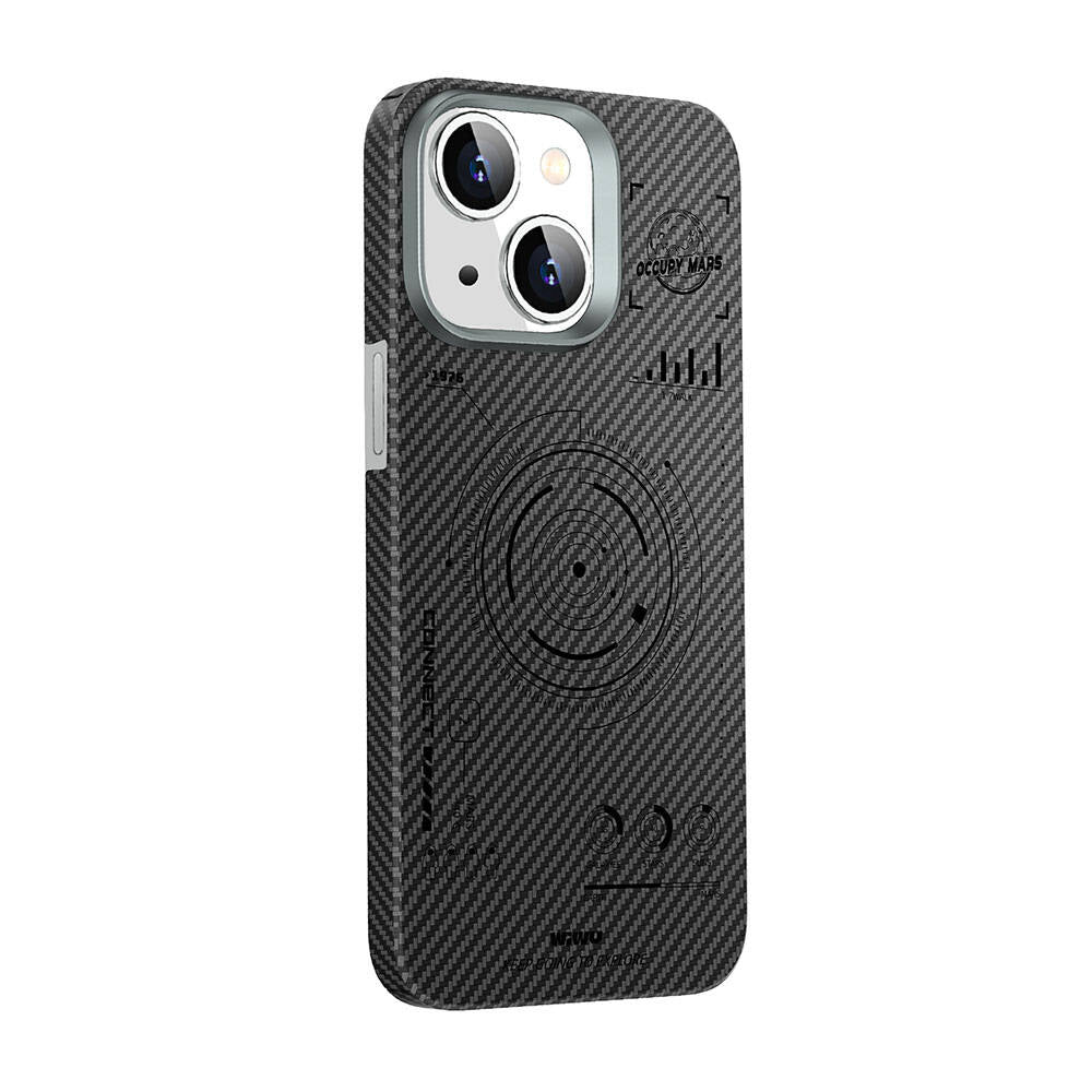 iPhone 15 Kılıf Wiwu HHX-016 Karbon Fiber 600D Mars Kevlar Kılıf