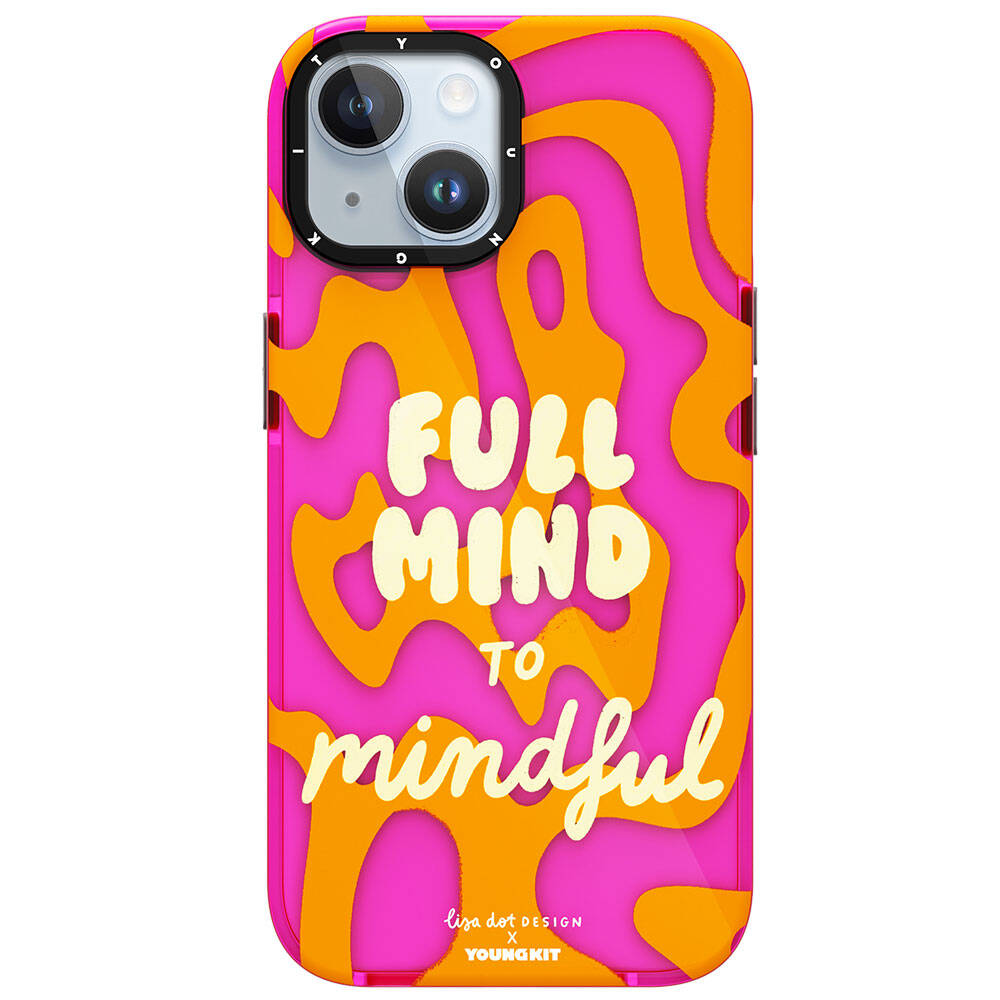 iPhone 15 Kılıf Yazı Desenli Youngkit Mindfulness Serisi Kılıf