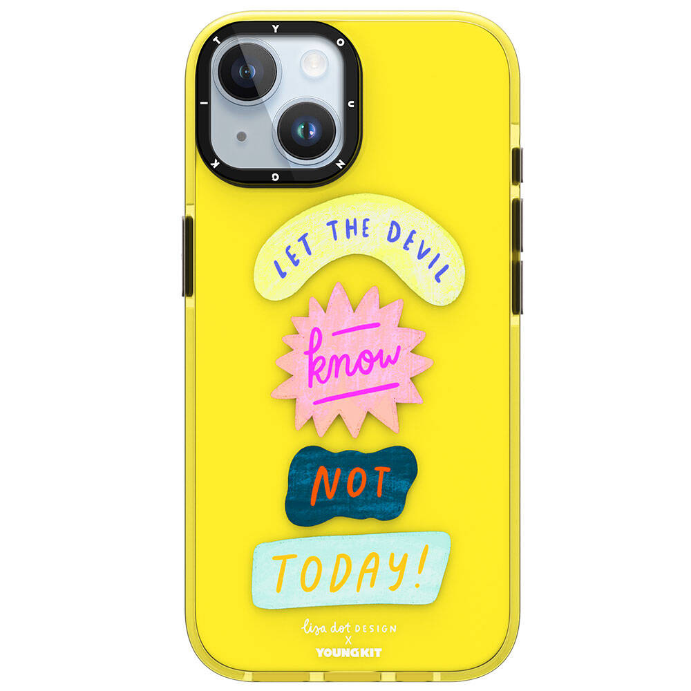 iPhone 15 Kılıf Yazı Desenli Youngkit Mindfulness Serisi Kılıf