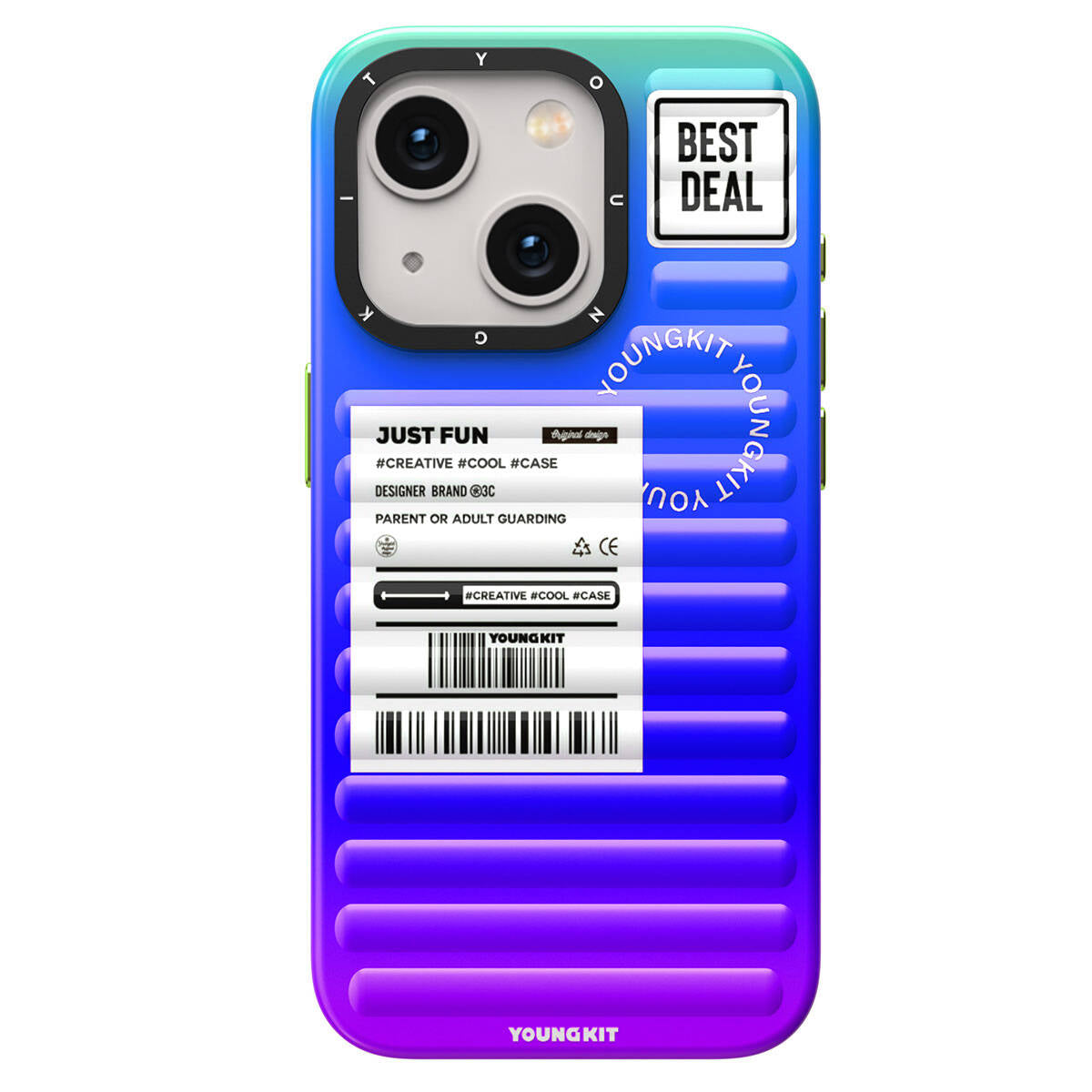 iPhone 15 Kılıf YoungKit The Secret Color Serisi Kılıf