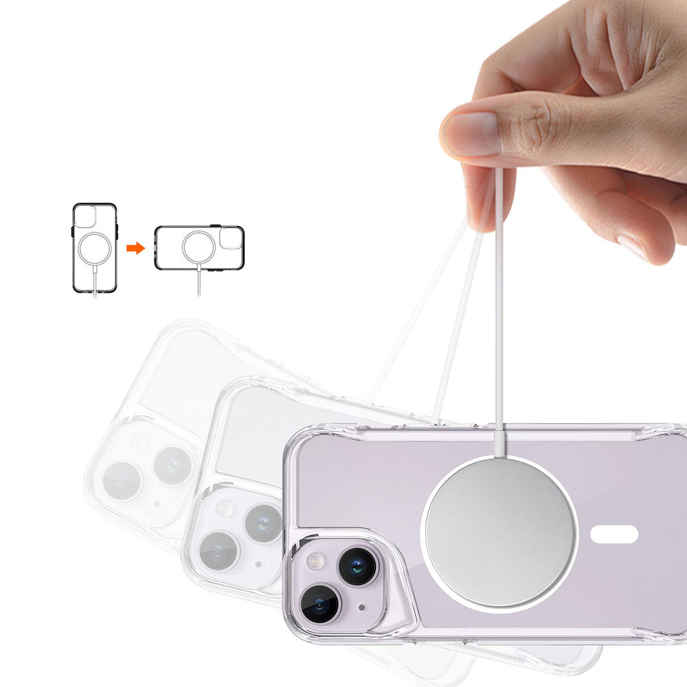 iPhone 15 Kılıf Zore M-safe Şarj Özellikli T-Max M-safe Kılıf