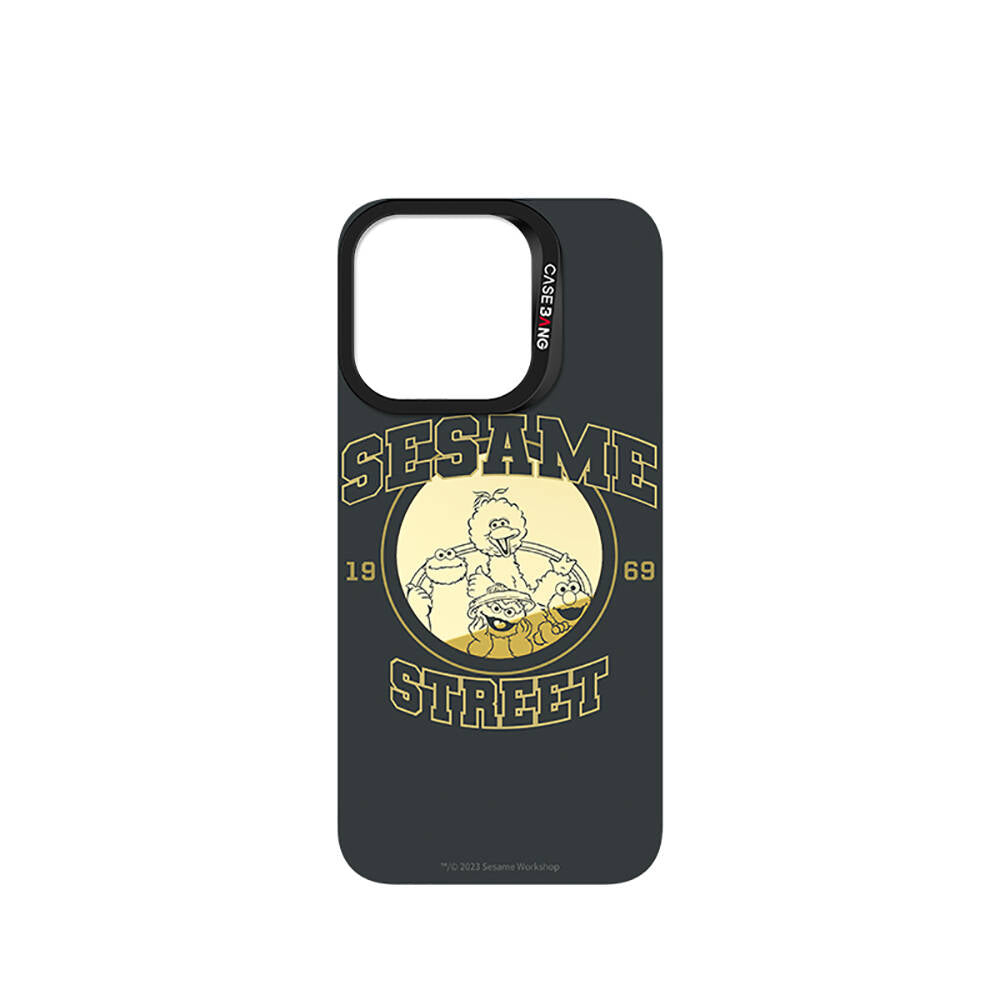 iPhone 15 M-safe Şarj Özellikli Casebang Sesame Street Serisi Mıknatıslı Arka Panel