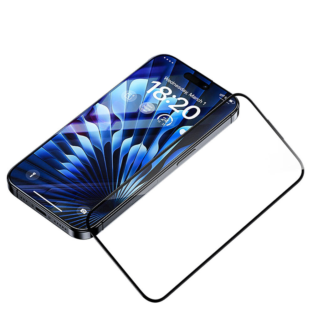 iPhone 15 Plus Benks Glass Warrior Safir Coating Ekran Koruyucu + Kolay Uygulama Aparatlı