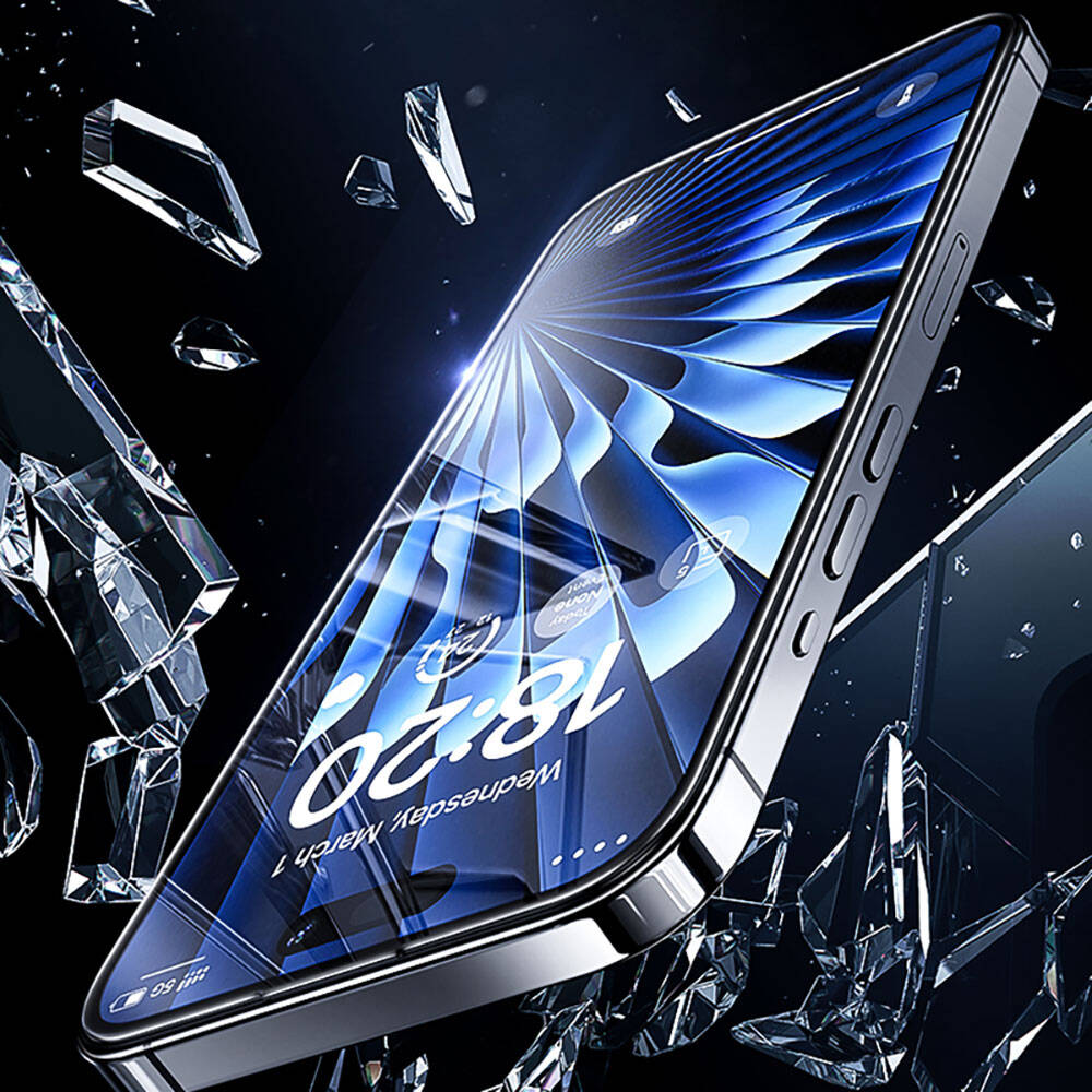 iPhone 15 Plus Benks Glass Warrior Safir Coating Ekran Koruyucu + Kolay Uygulama Aparatlı