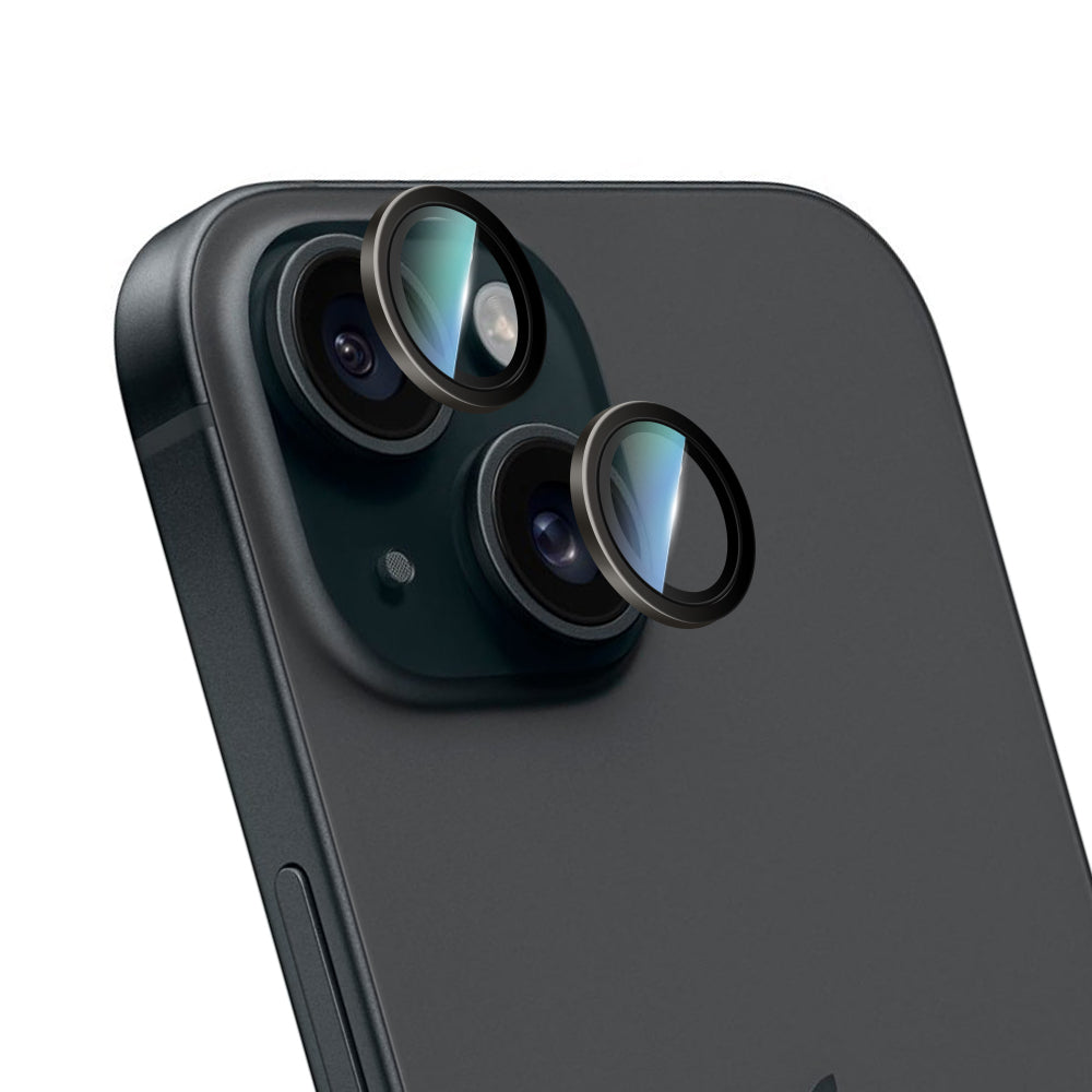iPhone 15 Plus CaseWorld Alloy Serisi Oleofobik Anti Reflective Kamera Lens Koruyucu