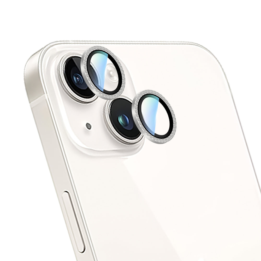 iPhone 15 Plus CaseWorld Alloy Sparkling Diamond Serisi Taşlı Lens Koruyucu