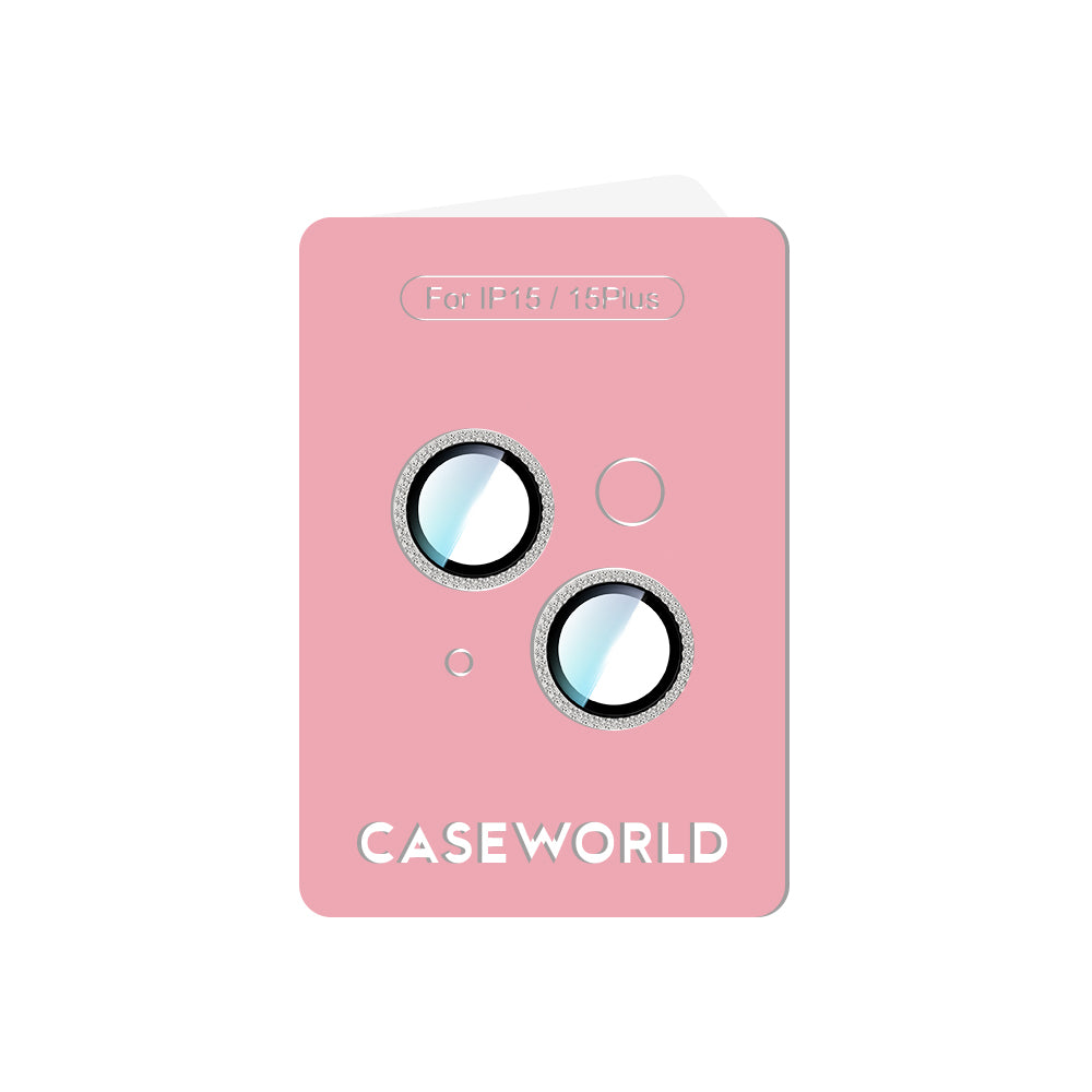 iPhone 15 Plus CaseWorld Alloy Sparkling Diamond Serisi Taşlı Lens Koruyucu