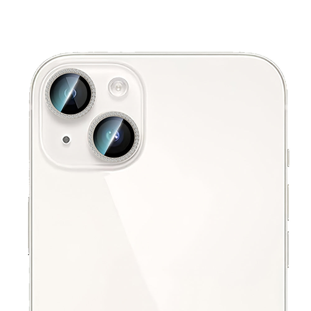 iPhone 15 Plus CaseWorld Alloy Sparkling Diamond Serisi Taşlı Lens Koruyucu