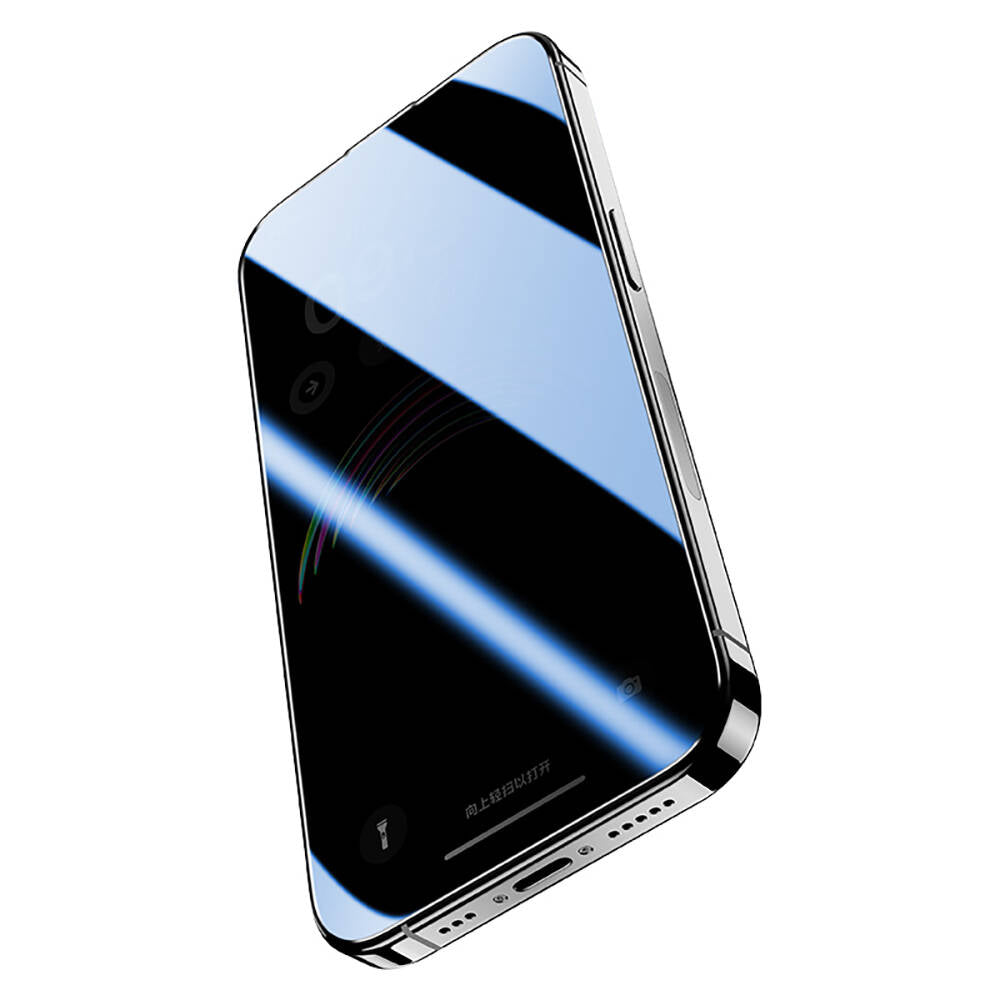 iPhone 15 Plus Hidrofobik Ve Oleofobik Özellikli Benks Privacy Air Shield Ekran Koruyucu 10'lu Paket