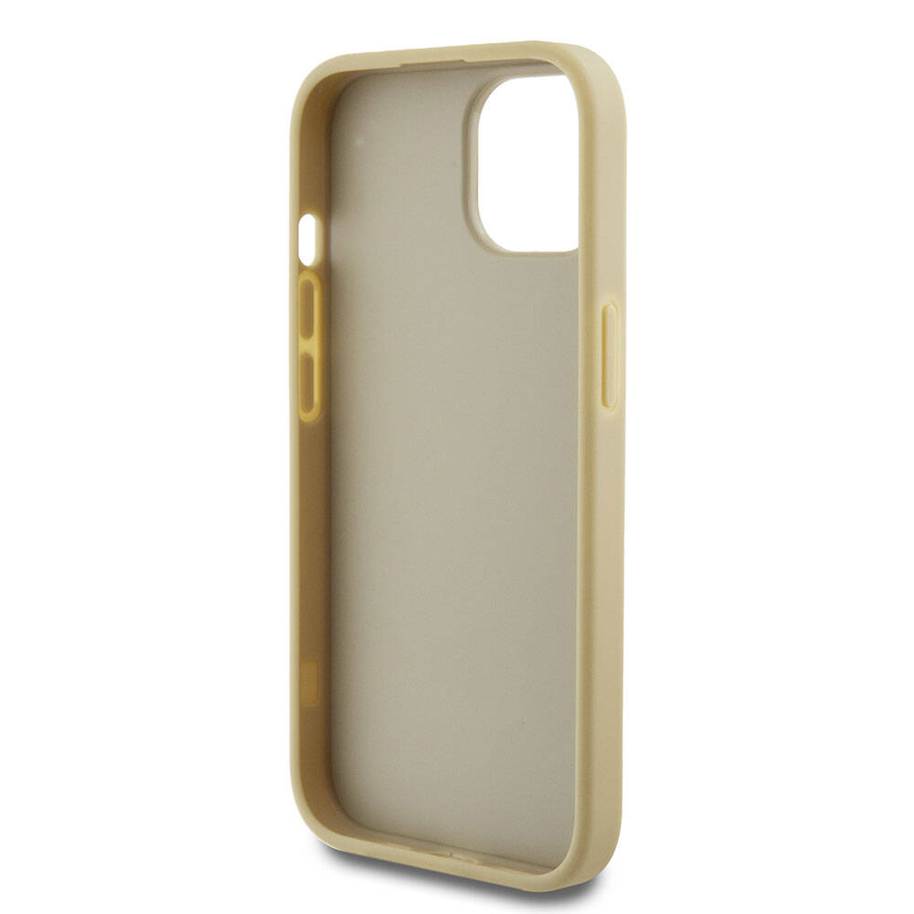 iPhone 15 Plus Kılıf Guess Orijinal Lisanslı 4G Büyük Metal Logolu Glitter Kılıf