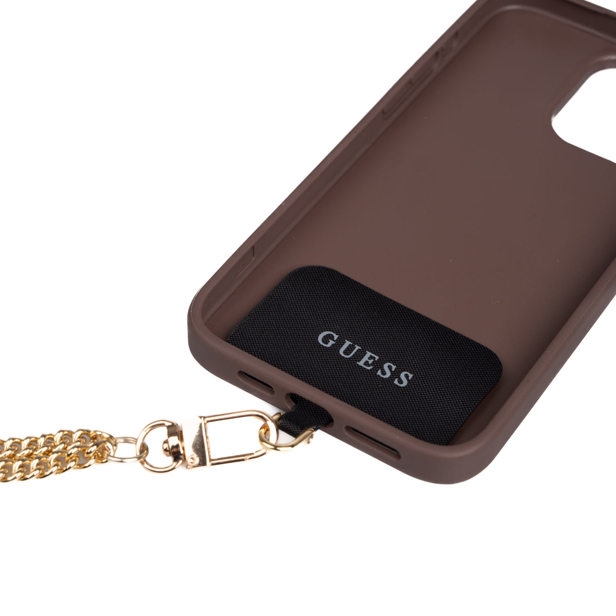 iPhone 15 Plus Kılıf Guess Orijinal Lisanslı PU Deri 4G Büyük Metal Logolu Çapraz Vücut Askılı Kılıf