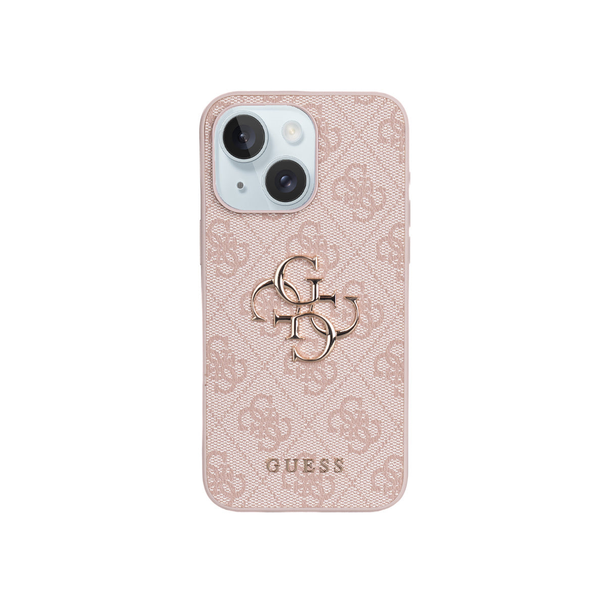 iPhone 15 Plus Kılıf Guess Orijinal Lisanslı PU Deri 4G Büyük Metal Logolu Çapraz Vücut Askılı Kılıf