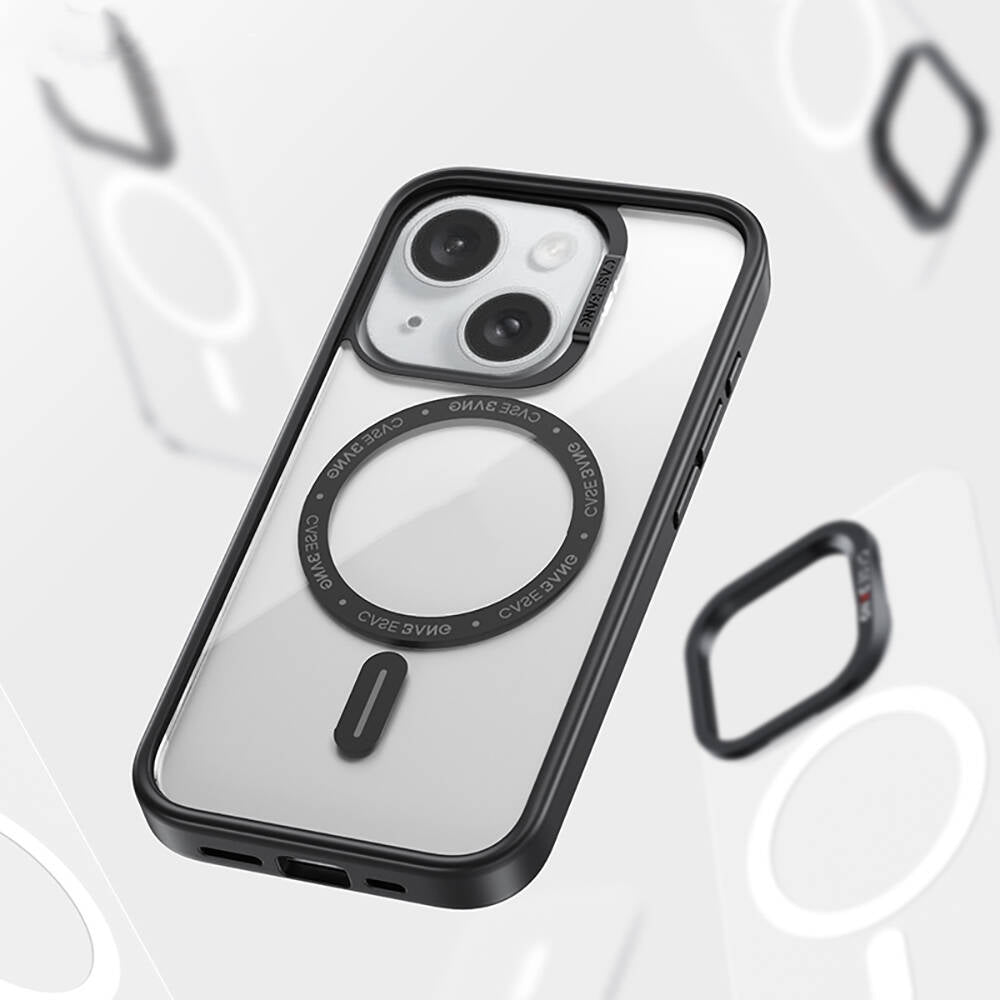 iPhone 15 Plus Kılıf M-safe Şarj Özellikli Casebang Body Frame Kılıf
