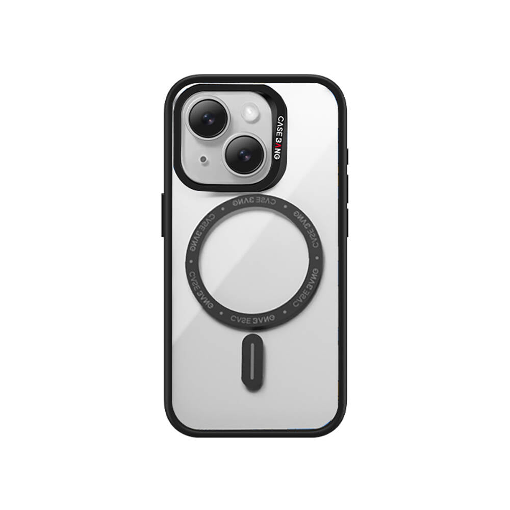 iPhone 15 Plus Kılıf M-safe Şarj Özellikli Casebang Body Frame Kılıf
