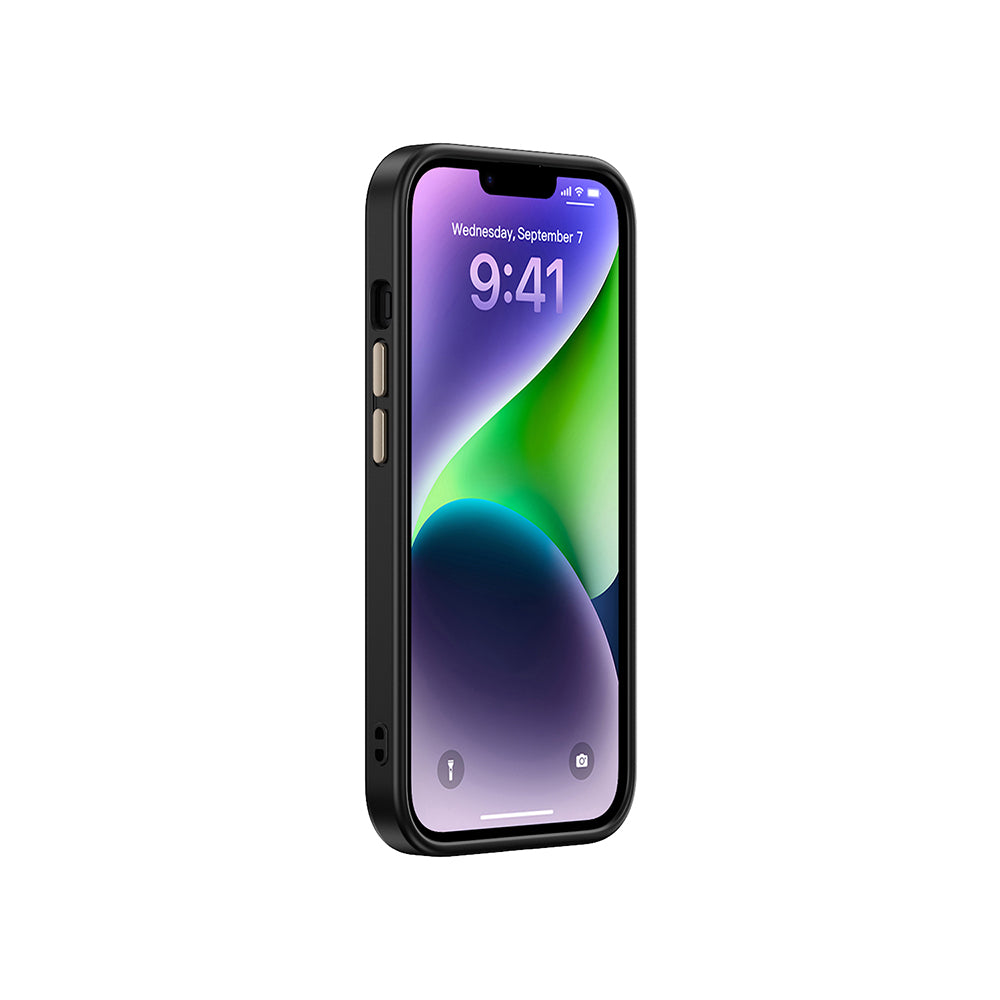 iPhone 15 Plus Kılıf M-safe Şarj Özellikli Karbon Fiber Görünümlü Zore Antina Kılıf