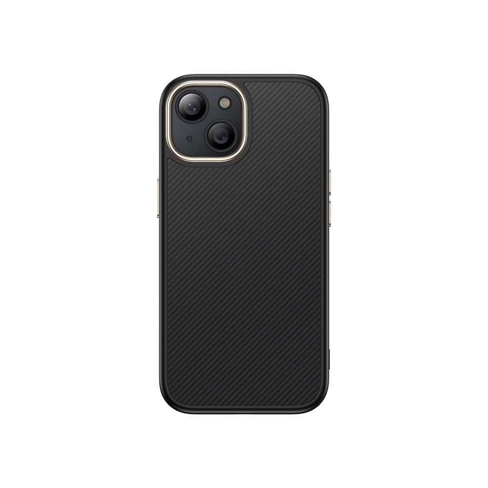 iPhone 15 Plus Kılıf M-safe Şarj Özellikli Karbon Fiber Görünümlü Zore Antina Kılıf