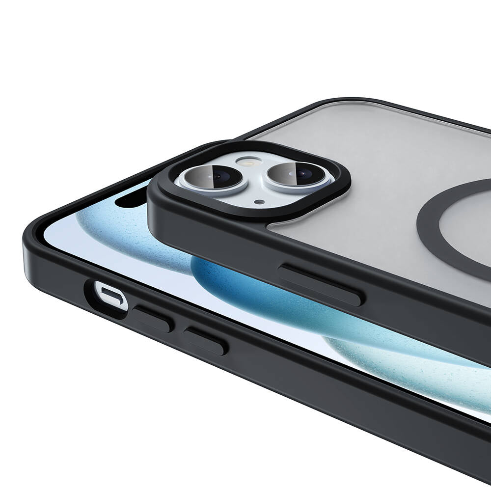 iPhone 15 Plus Kılıf M-safe Şarj Özellikli Mat Arka Yüzey Zore Sio Kılıf
