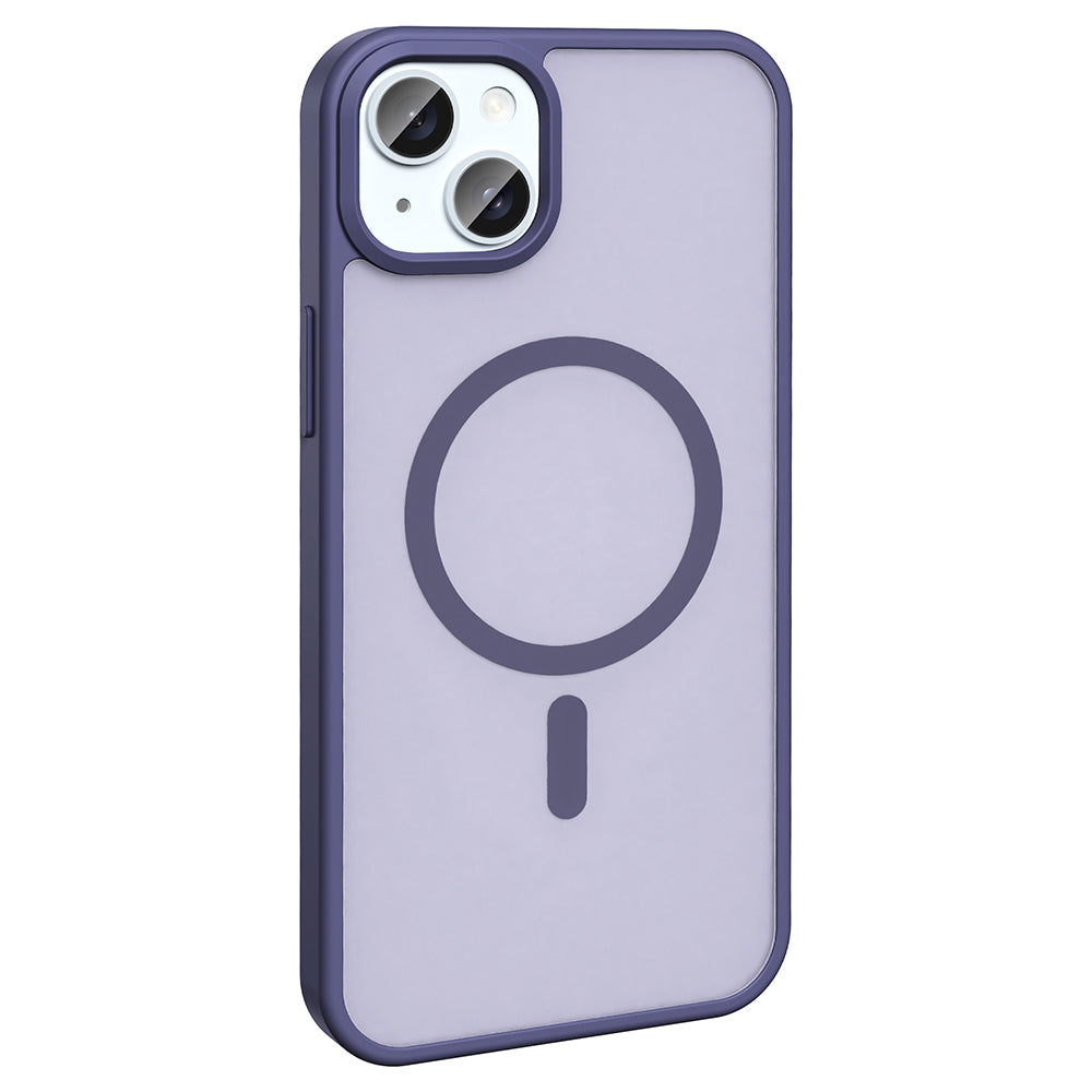 iPhone 15 Plus Kılıf M-safe Şarj Özellikli Mat Arka Yüzey Zore Sio Kılıf